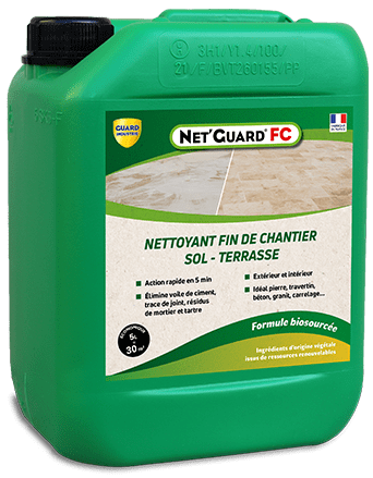 Net&rsquo;Guard® FC Formule Végétale – Nettoyant Fin de Chantier Guard Industrie
